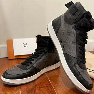 Louis Vuitton Rivoli Sneaker Boot in Eclipse Monogram Size 10.5